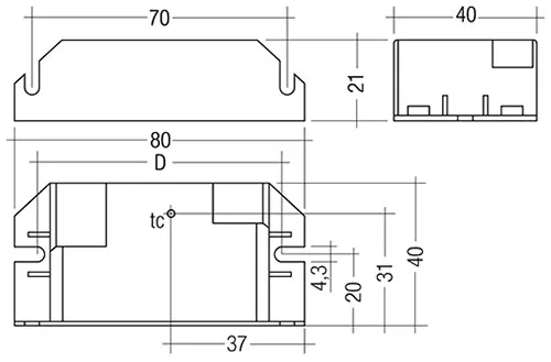 10W 500mA fixC C SNC ESSENCE Constant Current LED Driver 87500578  Tridonic LC